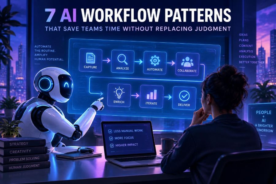 📋 7 AI Workflow Patterns That Save Teams Time Without Replacing Judgment