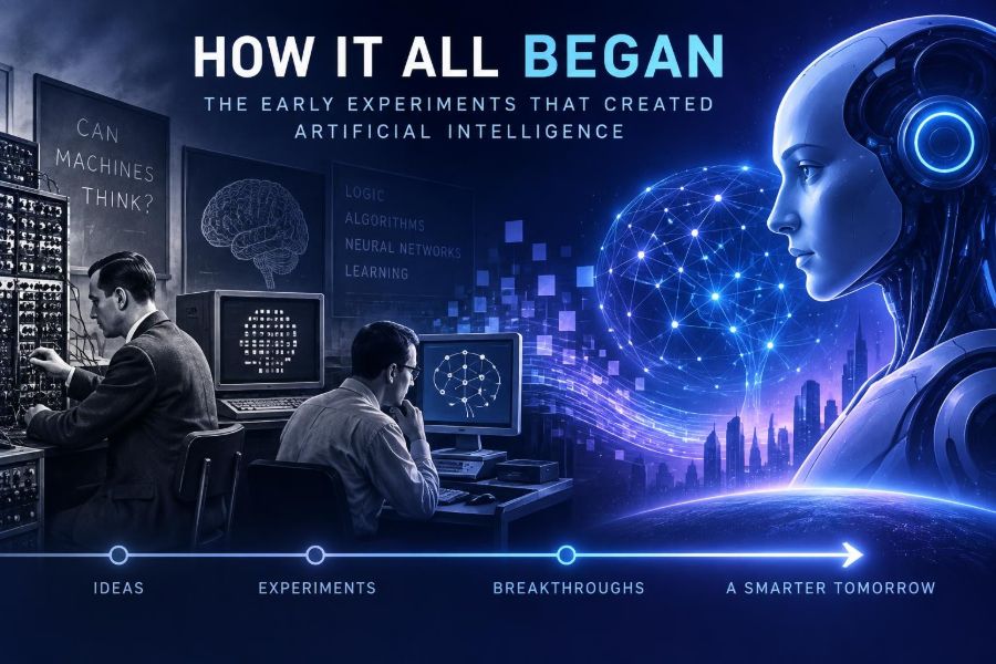 🤖 How It All Began: The Early Experiments That Created Artificial Intelligence