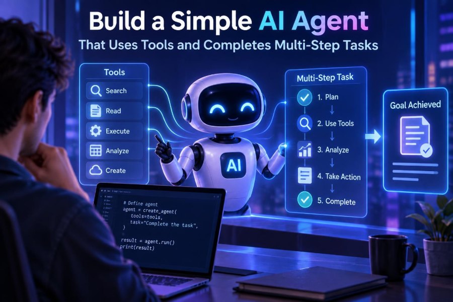 π€ How to Build a Simple AI Agent That Uses Tools and Completes Multi-Step Tasks