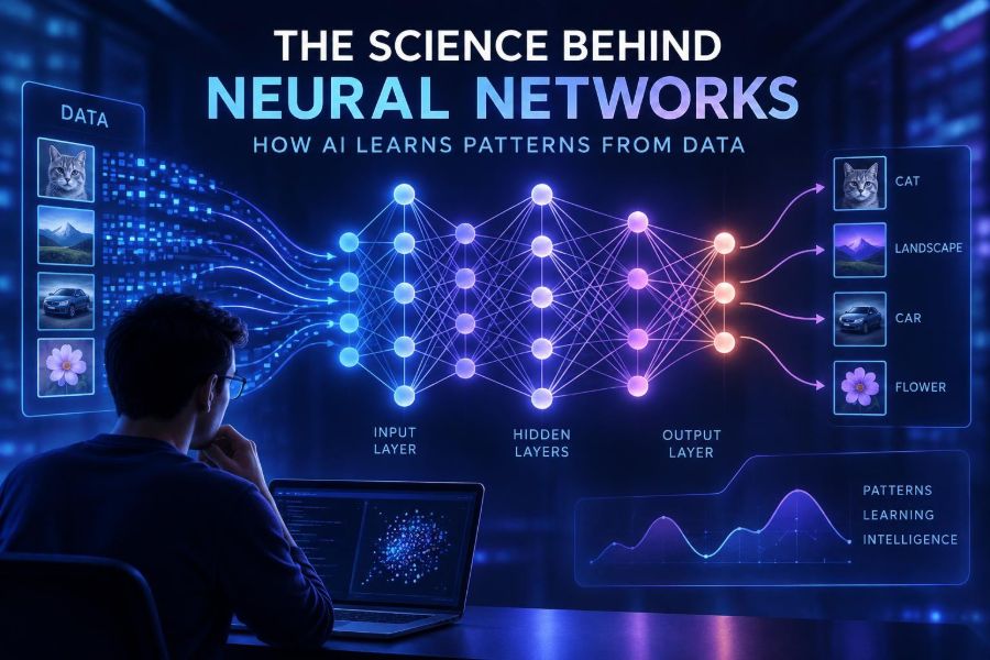 🤖 The Science Behind Neural Networks: How AI Learns Patterns from Data