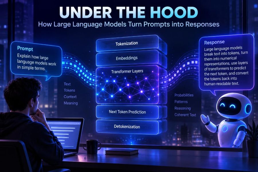 🤖 Under the Hood: How Large Language Models Turn Prompts into Responses
