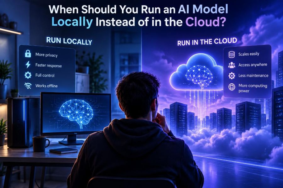 🔐 When Should You Run an AI Model Locally Instead of in the Cloud?