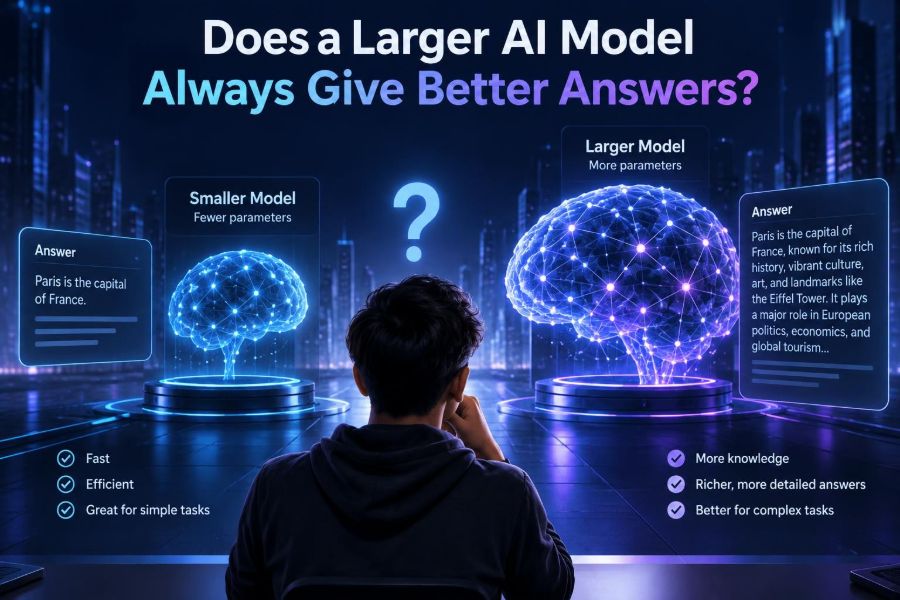π€ Does a Larger AI Model Always Give Better Answers?