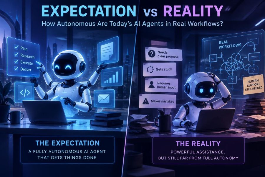 ๐ค Expectation vs Reality: How Autonomous Are Todayโs AI Agents in Real Workflows?