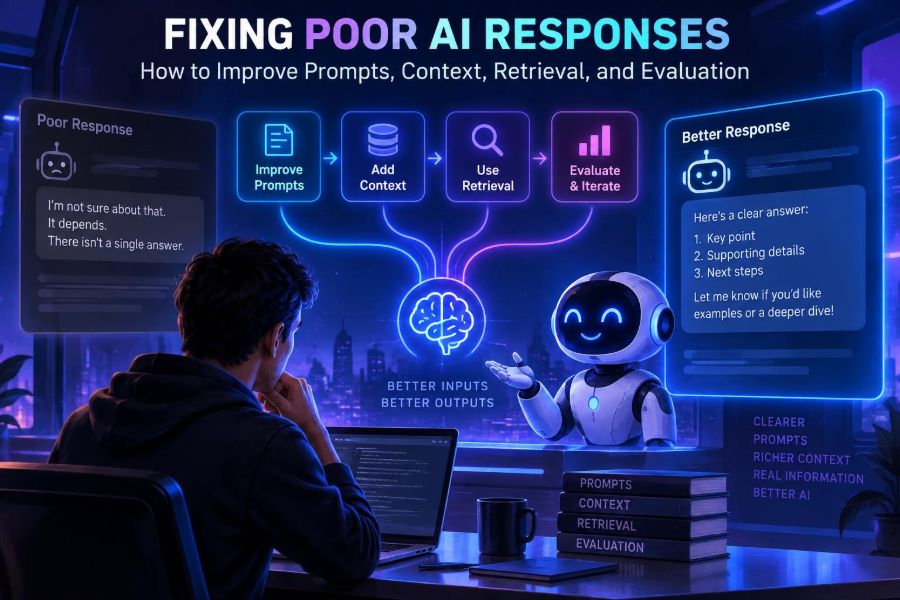 🤖 Fixing Poor AI Responses: How to Improve Prompts, Context, Retrieval, and Evaluation