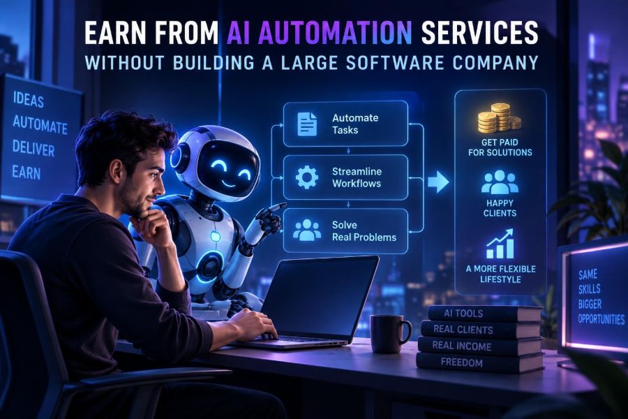 🤖 How to Earn from AI Automation Services Without Building a Large Software Company