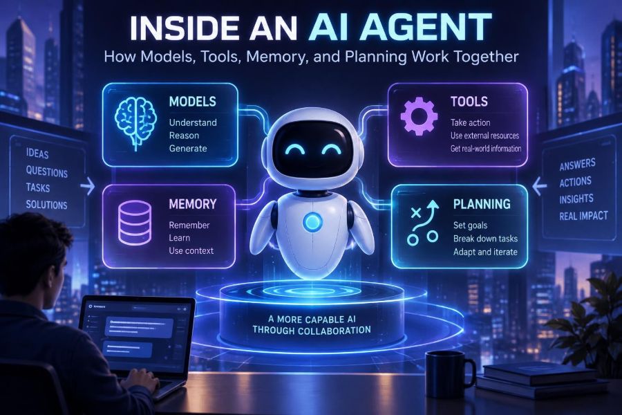 🤖 Inside an AI Agent: How Models, Tools, Memory, and Planning Work Together