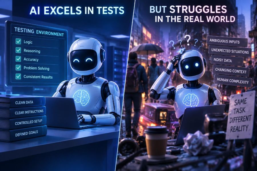 🤖 Reasons Why AI Systems Perform Well in Testing but Fail in Real-World Use
