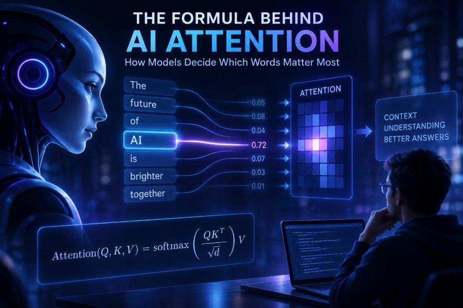 π€ The Formula Behind AI Attention: How Models Decide Which Words Matter Most