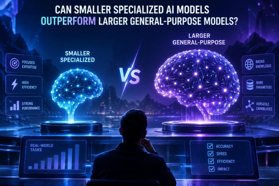 🤖 Whether Smaller Specialized AI Models Can Outperform Larger General-Purpose Models
